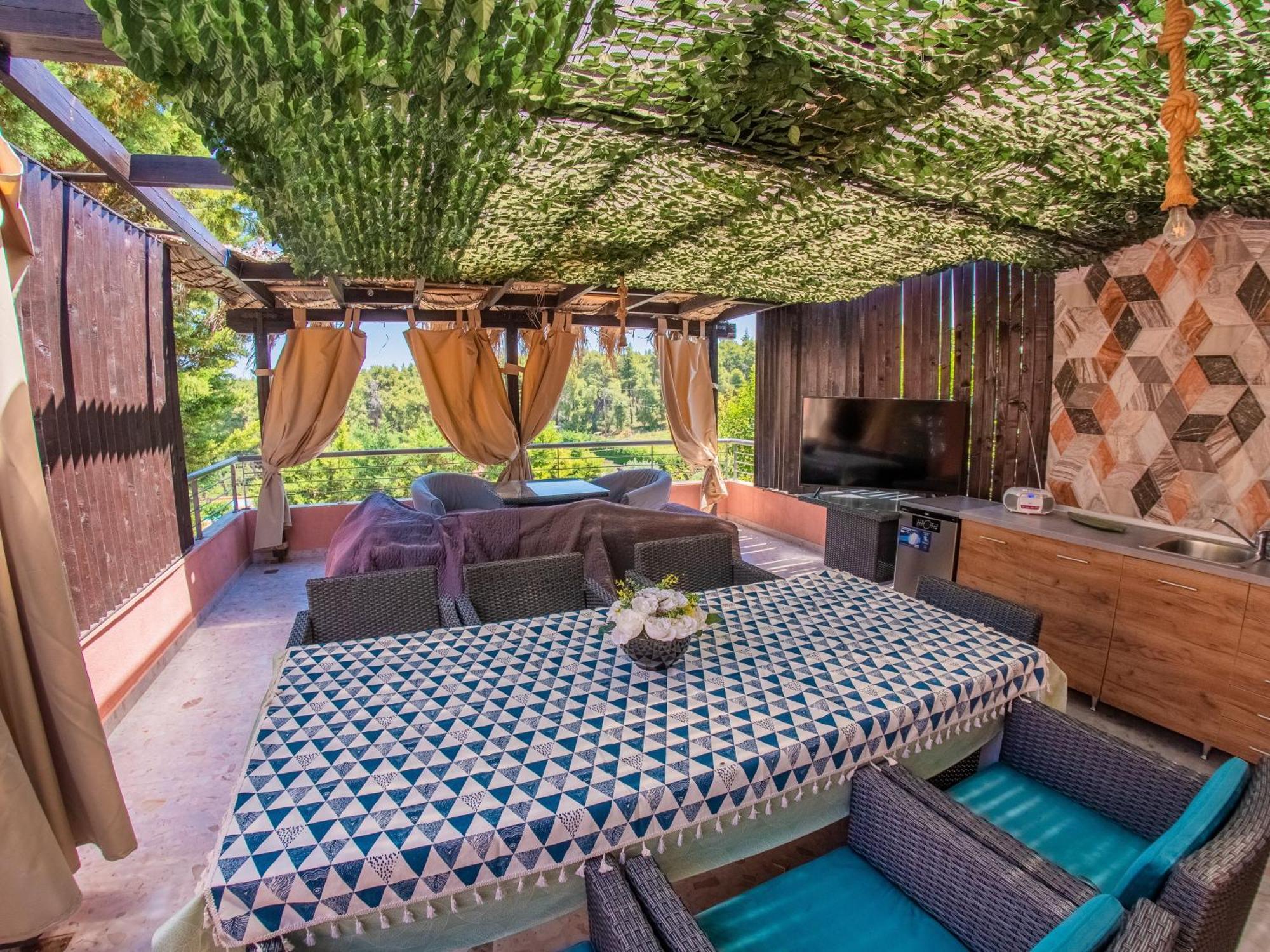 Deluxe Sani Relax Villa Luaran gambar